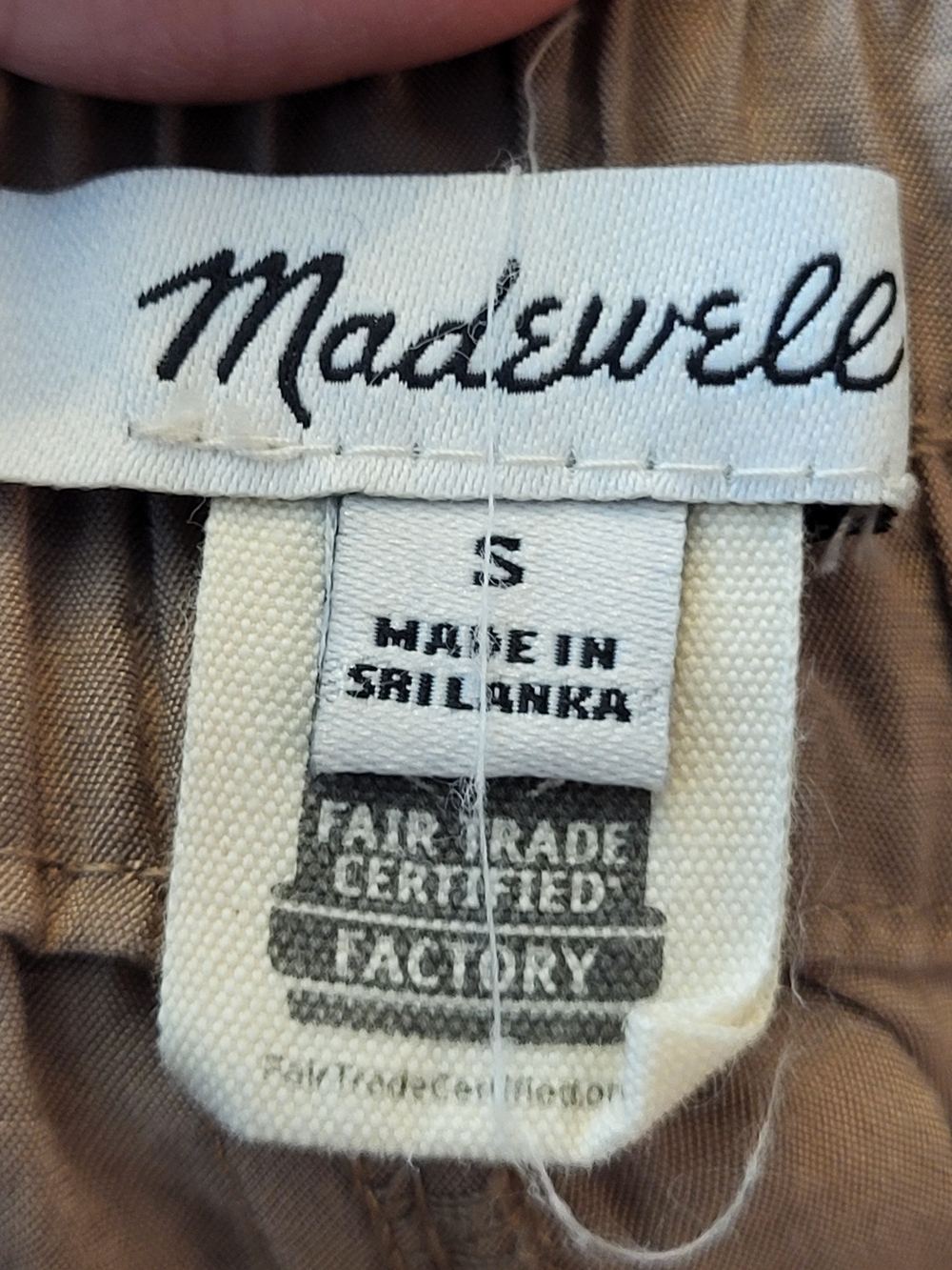 Madewell Pull-On Straight Softdrape Cargo Pants in Light Umber - Size S - Picture 3 of 4